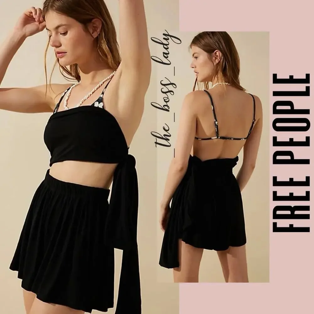 Free People romper convertible shorts cut out XS
